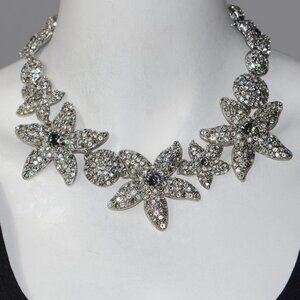 Vintage Oscar de La Renta Crystal Starfish Necklace